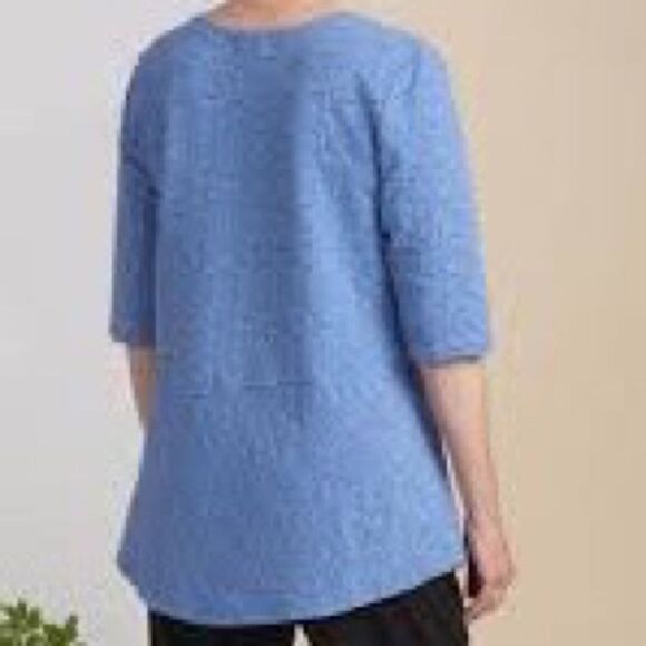 *Host Pick*NWT Habitat H58008 Cotton Swing Short Sleeve Top Womens Sz S/M - Picture 2 of 10